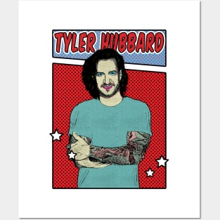 Tyler Hubbard Pop Art Comic Style Posters and Art